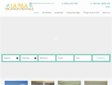 Tablet Screenshot of laislavacationrentals.com